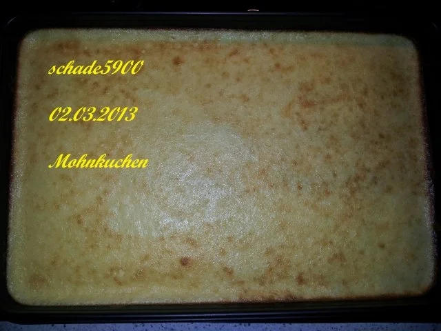 Moni's Mohnkuchen - Rezept