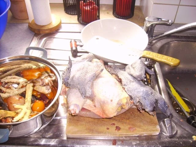 Rezept: Hühnchen auf Kartoffelbeet Bild Nr. 2 Hühnchen auf Kartoffelbeet - Rezept - Bild Nr. 2