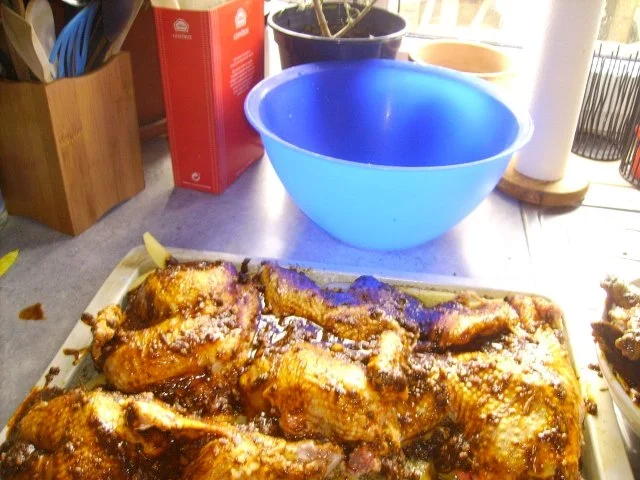 Rezept: Hühnchen auf Kartoffelbeet Bild Nr. 5 Hühnchen auf Kartoffelbeet - Rezept - Bild Nr. 5