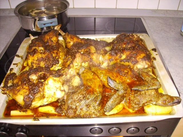 Rezept: Hühnchen auf Kartoffelbeet Bild Nr. 8 Hühnchen auf Kartoffelbeet - Rezept - Bild Nr. 8