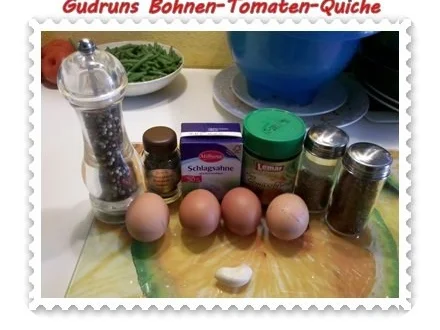 Rezept: Quiche: Bohnen-Tomaten-Quiche Bild Nr. 3 Quiche: Bohnen-Tomaten-Quiche - Rezept - Bild Nr. 3