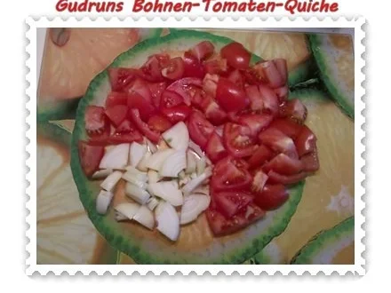 Rezept: Quiche: Bohnen-Tomaten-Quiche Bild Nr. 5 Quiche: Bohnen-Tomaten-Quiche - Rezept - Bild Nr. 5