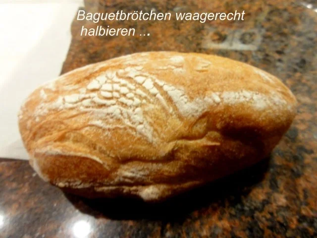 Snack:   PIZZA - BAGUETT - Rezept - Bild Nr. 2