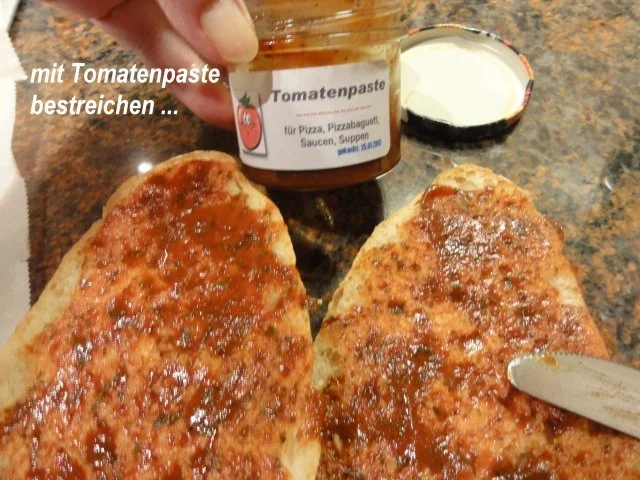 Snack:   PIZZA - BAGUETT - Rezept - Bild Nr. 3