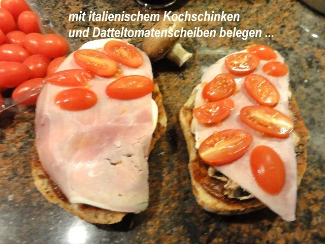 Snack:   PIZZA - BAGUETT - Rezept - Bild Nr. 5