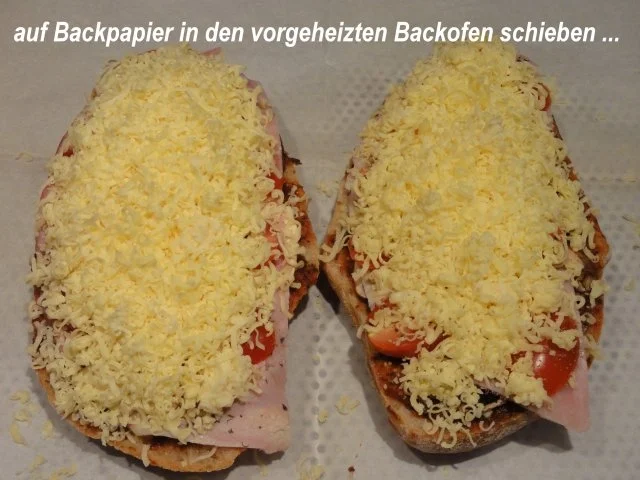 Snack:   PIZZA - BAGUETT - Rezept - Bild Nr. 7