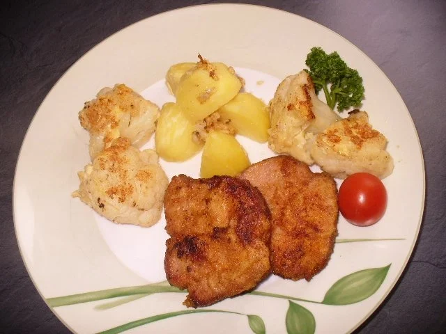 Rezept: Kasseler Schnitzel und Blumenkohl Bild Nr. 5 Kasseler Schnitzel und Blumenkohl - Rezept - Bild Nr. 5