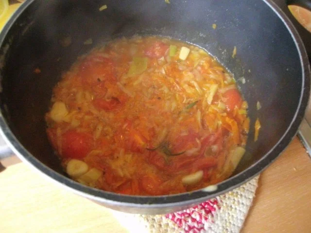 Jägerschnitzel mit gemüsiger Tomatensoße - Rezept - Bild Nr. 8