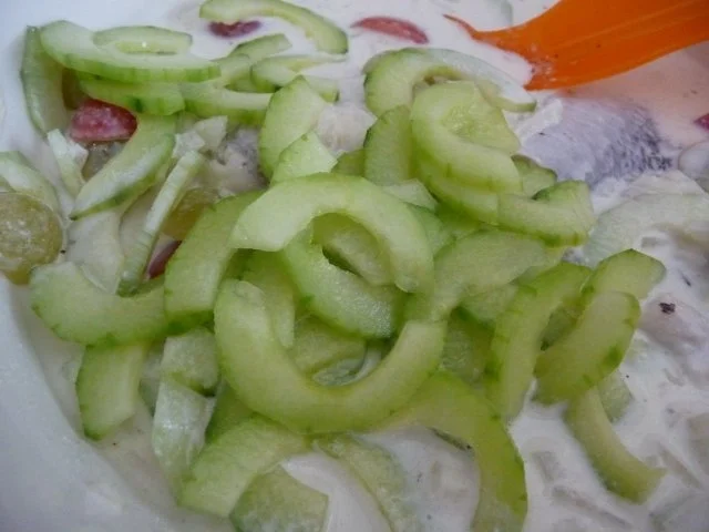 Rezept: Fisch : Bismarckhering in Frischkäsesoße Bild Nr. 2 Fisch : Bismarckhering in Frischkäsesoße - Rezept - Bild Nr. 2