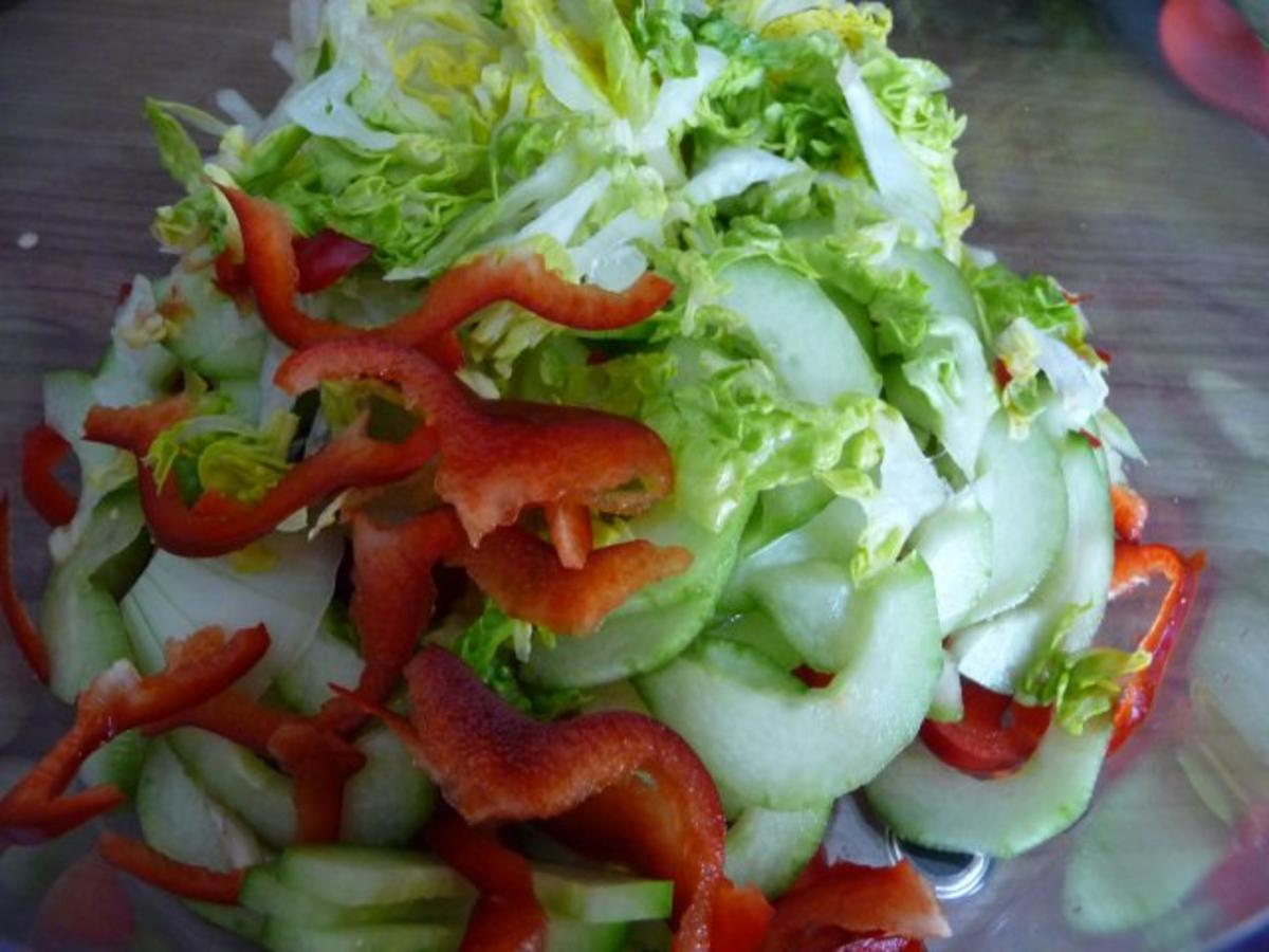 Salat : Gemischten Salat mit Schnittkäse - Rezept - Bild Nr. 10