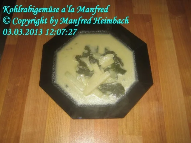 Gemüse – Kohlrabigemüse a’la Manfred - Rezept