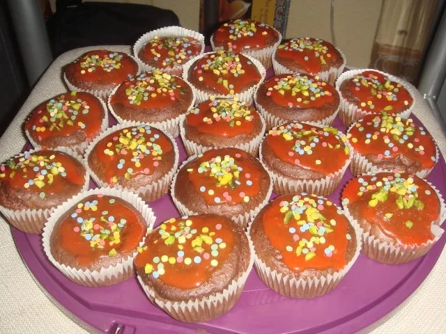 Marzipan-Muffins mit Rosenwasser - Rezept