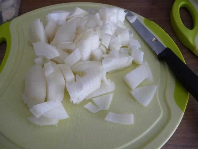 Rezept: Gulasch : Wurst - Pilz - Gulasch aus dem Wok Bild Nr. 4 Gulasch : Wurst - Pilz - Gulasch aus dem Wok - Rezept - Bild Nr. 4