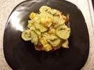 Polenta-Auflauf mit Zucchini und Grillkäse - Rezept