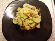 Polenta-Auflauf mit Zucchini und Grillkäse - Rezept