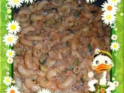 Pfannengerichte : Pasta - Hack - Zucchini - Rezept