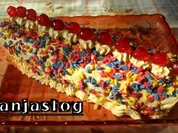 Creme Rolle mit Keksen - Rezept