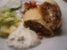 Pikantes Backen: Hackfleischstrudel mit Filoteig - Rezept