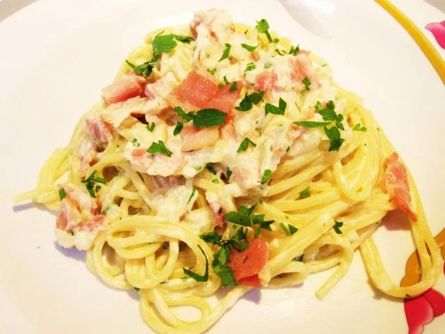 Rezept: "Nudeln machen glücklich" sagt mein Mann ... "Nudeln machen glücklich" sagt mein Mann ... - Rezept