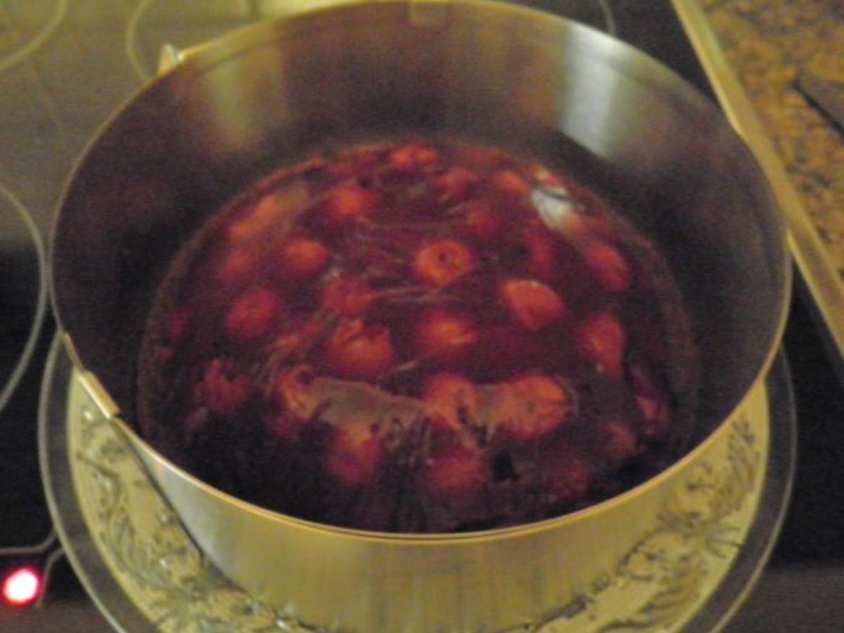 Kleine Kirsch Käsesahne Torte - einfach - von Cookies