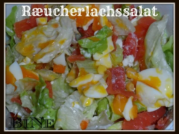 Rezept: BiNe` S RÆUCHERLACHSSALAT Bild Nr. 2 BiNe` S RÆUCHERLACHSSALAT - Rezept - Bild Nr. 2