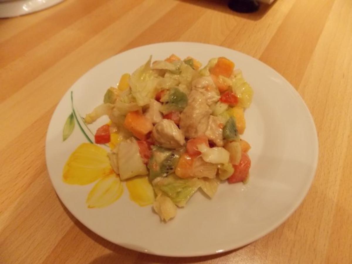 Fruchtiger Hähnchensalat - Rezept By Schnuckikinder