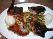 Gelackte Ente aus dem Ofen mit Bratgemüse - asiatisch angehaucht - Rezept