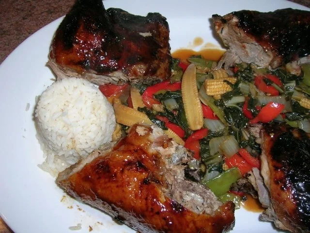 Gelackte Ente aus dem Ofen mit Bratgemüse - asiatisch angehaucht - Rezept - Bild Nr. 2