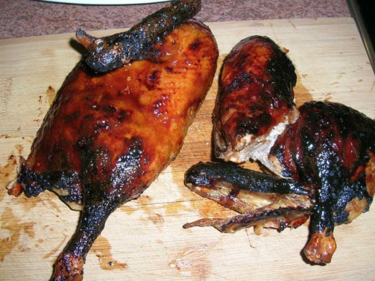 Gelackte Ente aus dem Ofen mit Bratgemüse asiatisch angehaucht ...