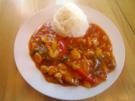 Hühnergeschnetzeltes mit Paprika - Rezept
