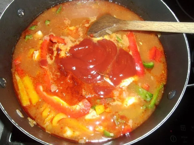 Hühnergeschnetzeltes mit Paprika - Rezept - Bild Nr. 6