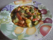 Bunter Würstel Gemüse Topf - Rezept