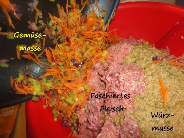 Rezept: Faschierter Gemüse Hackbraten Bild Nr. 8 Faschierter Gemüse Hackbraten - Rezept - Bild Nr. 8