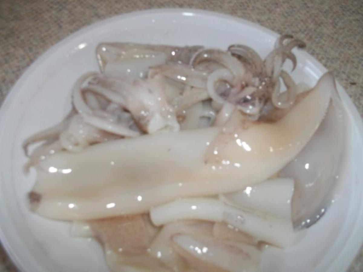 spagetti mit meeresfrùchten  und danach calamaris gebraten - Rezept - Bild Nr. 3