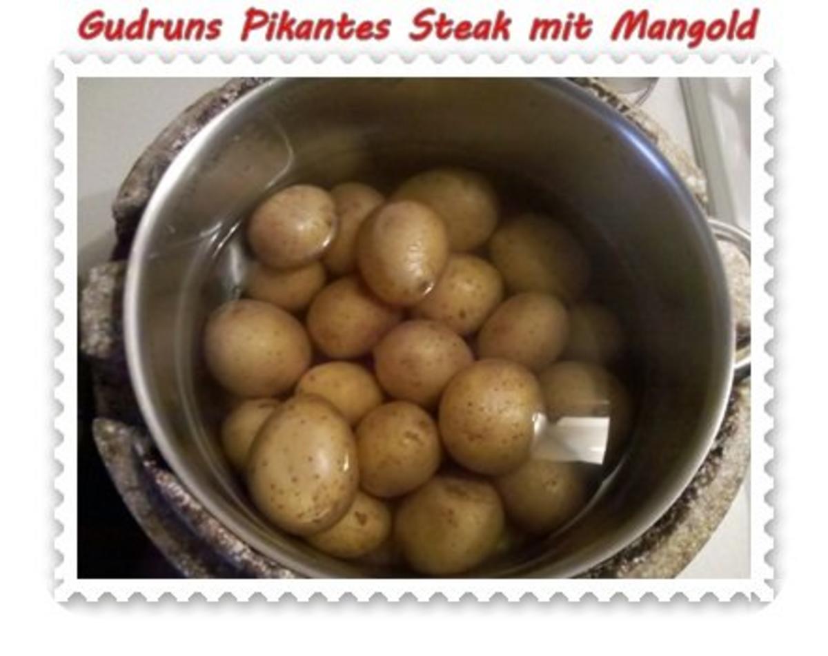 Fleisch: Pikantes Steak mit Mangoldgemüse - Rezept - Bild Nr. 2