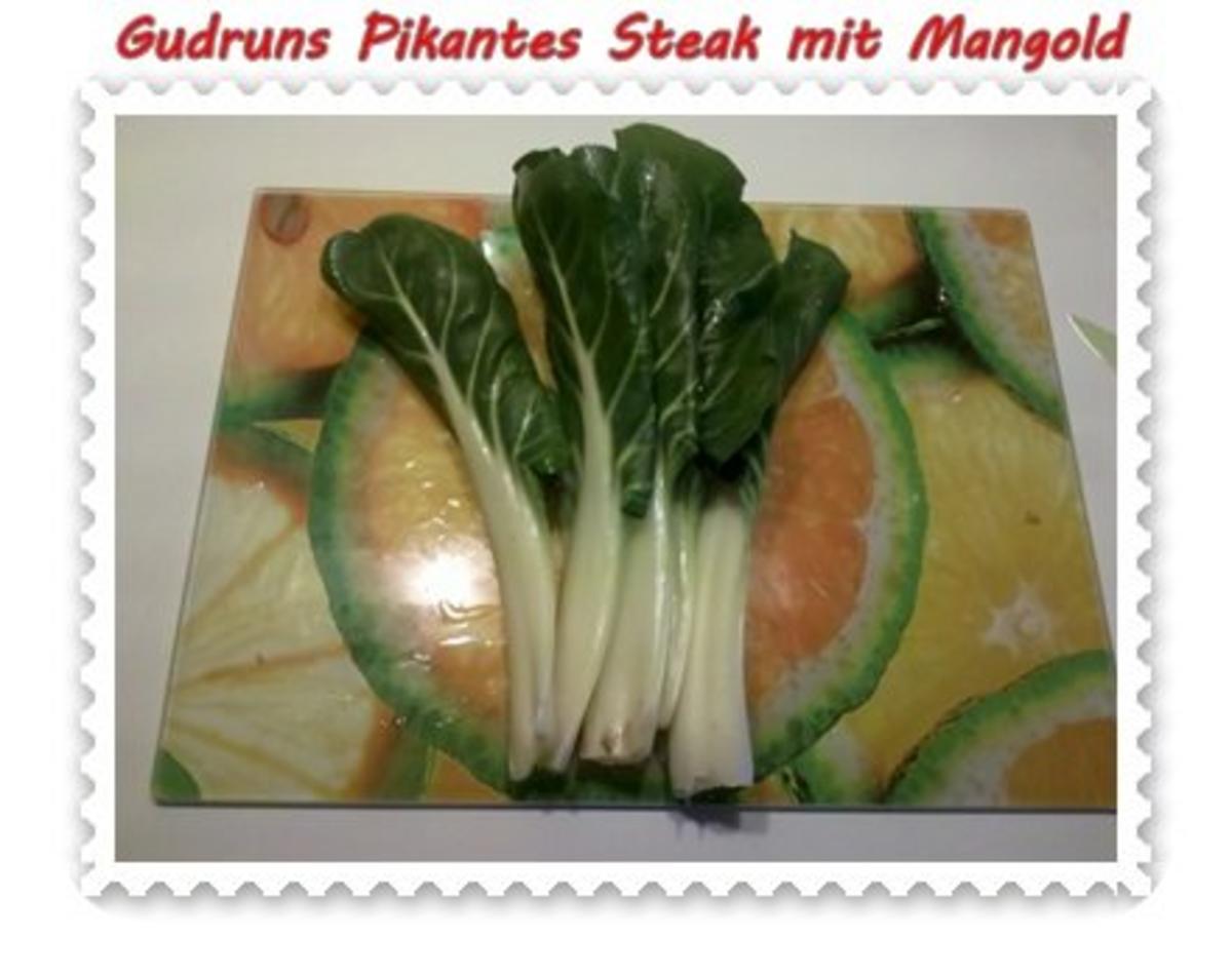 Fleisch: Pikantes Steak mit Mangoldgemüse - Rezept - Bild Nr. 5