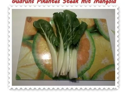 Fleisch: Pikantes Steak mit Mangoldgemüse - Rezept - Bild Nr. 5
