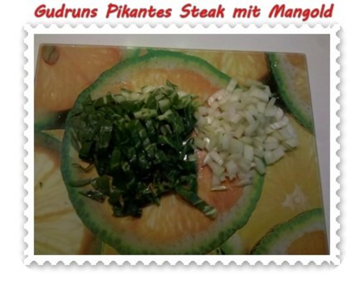 Fleisch: Pikantes Steak mit Mangoldgemüse - Rezept - Bild Nr. 6