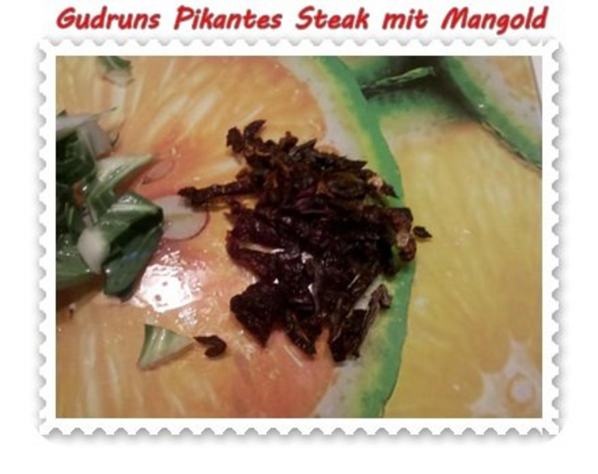 Fleisch: Pikantes Steak mit Mangoldgemüse - Rezept - Bild Nr. 7