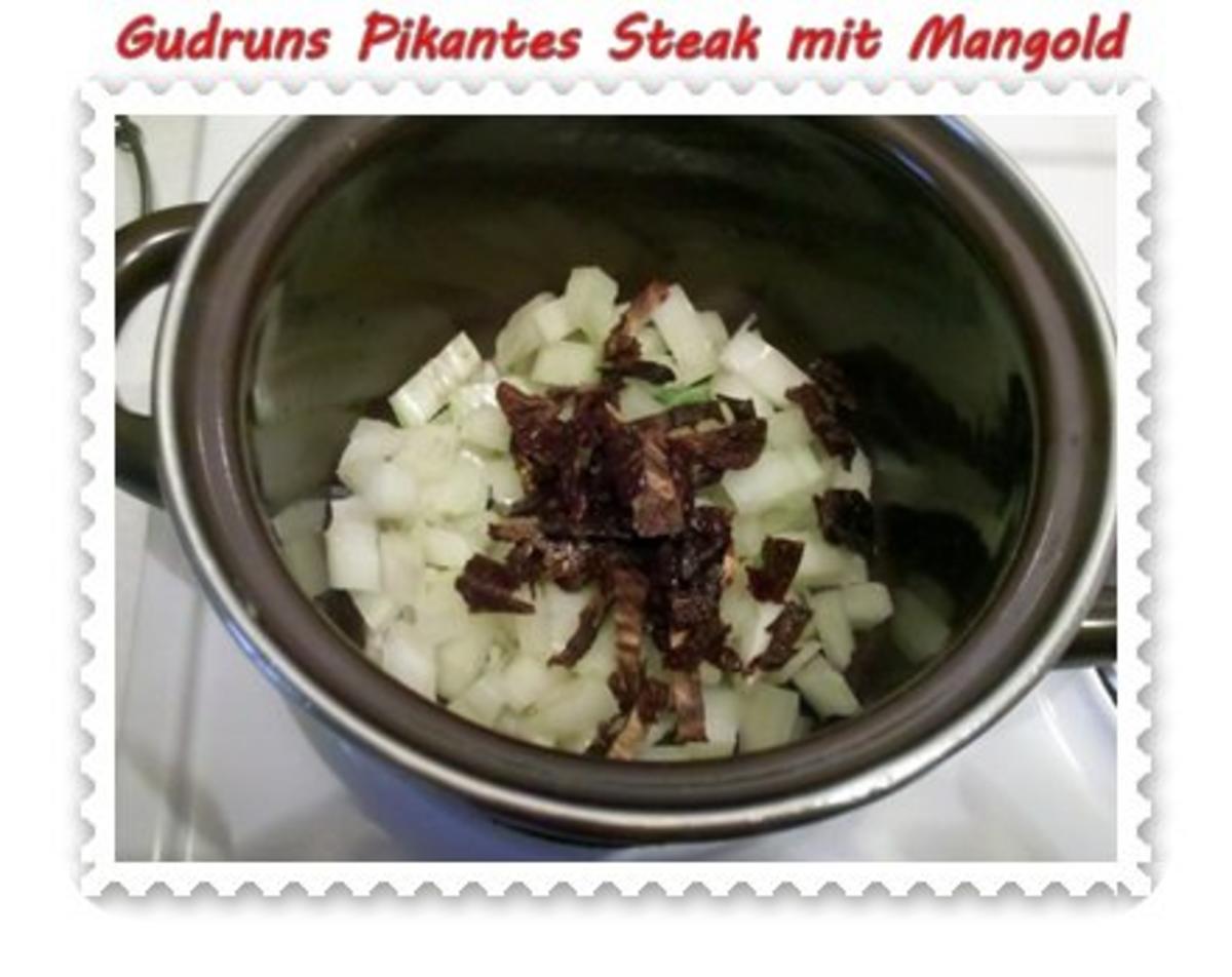 Fleisch: Pikantes Steak mit Mangoldgemüse - Rezept - Bild Nr. 8