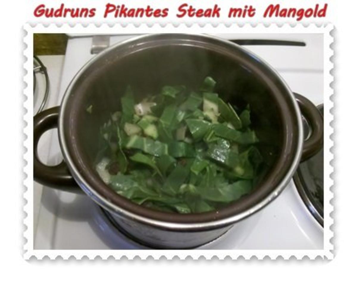 Fleisch: Pikantes Steak mit Mangoldgemüse - Rezept - Bild Nr. 9
