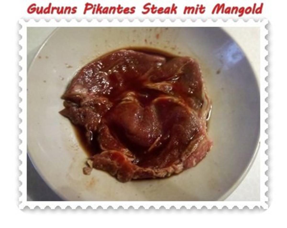 Fleisch: Pikantes Steak mit Mangoldgemüse - Rezept - Bild Nr. 11