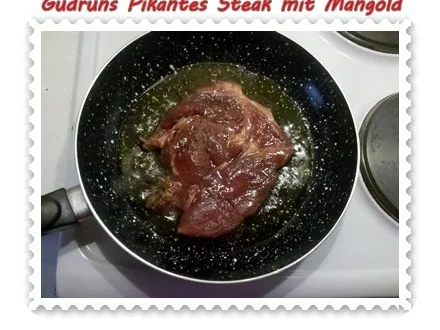 Fleisch: Pikantes Steak mit Mangoldgemüse - Rezept - Bild Nr. 12