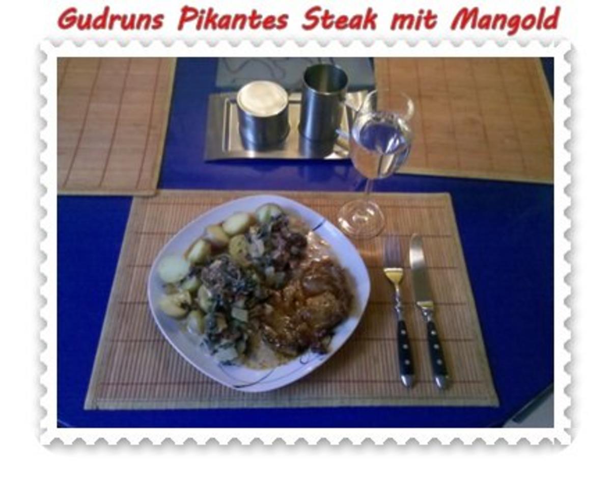 Fleisch: Pikantes Steak mit Mangoldgemüse - Rezept - Bild Nr. 14