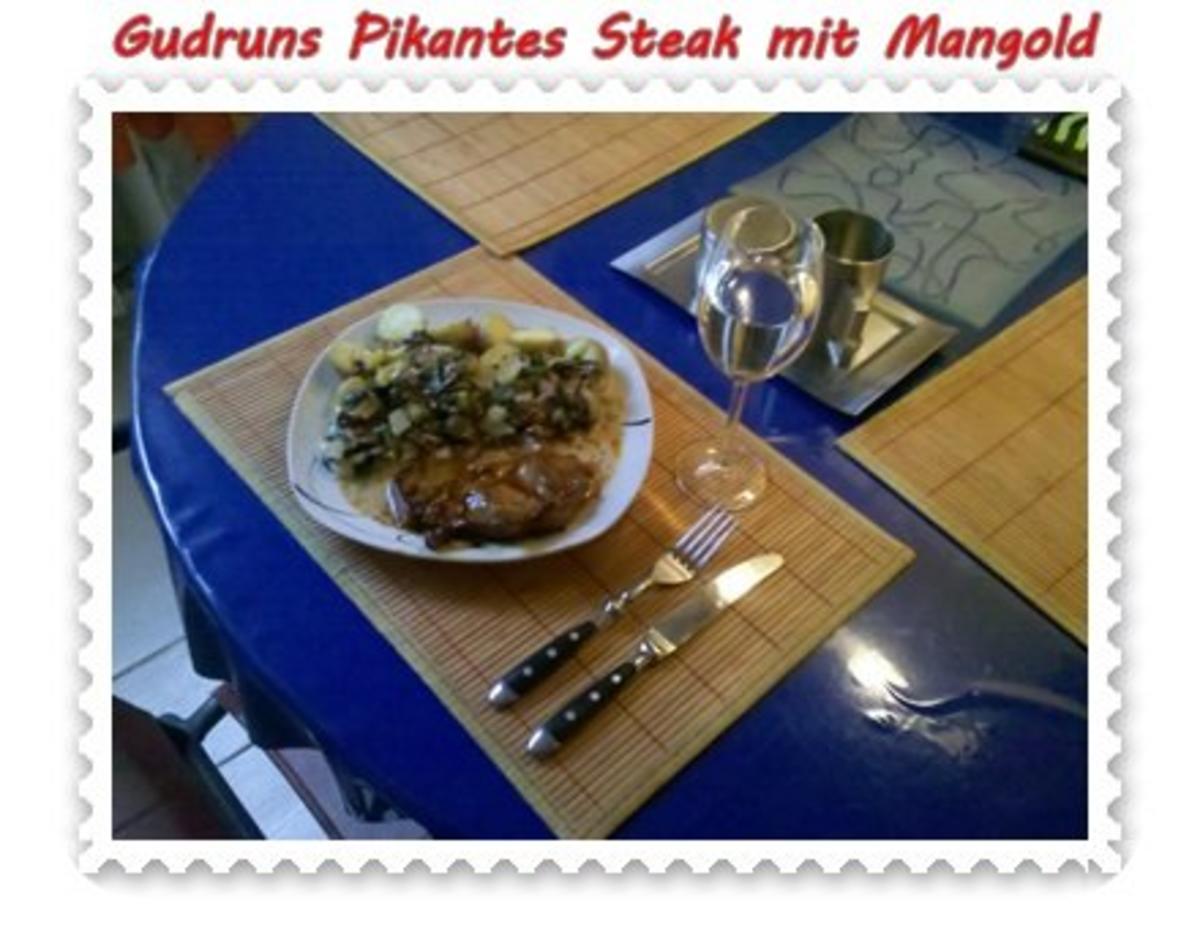 Fleisch: Pikantes Steak mit Mangoldgemüse - Rezept - Bild Nr. 15