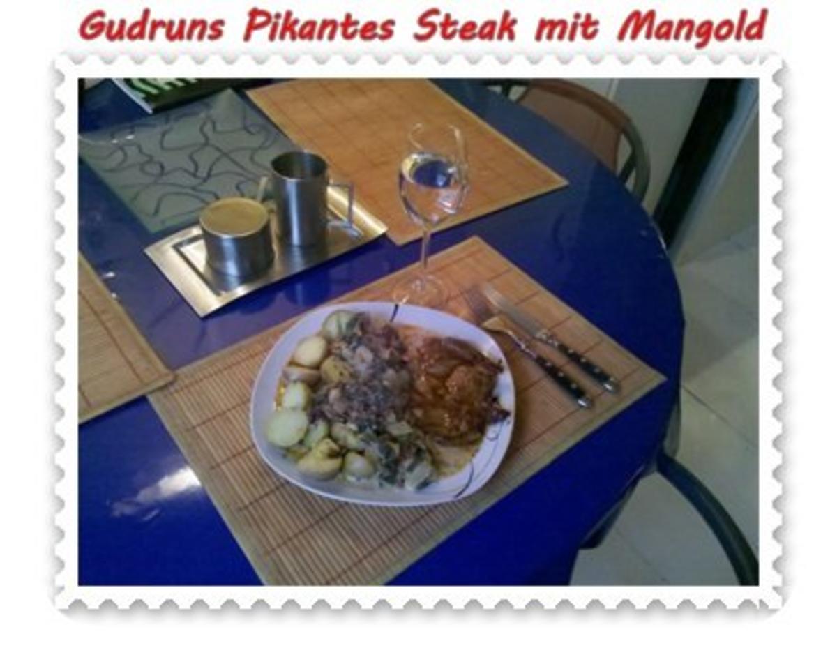 Fleisch: Pikantes Steak mit Mangoldgemüse - Rezept - Bild Nr. 16