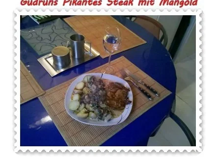 Fleisch: Pikantes Steak mit Mangoldgemüse - Rezept - Bild Nr. 16