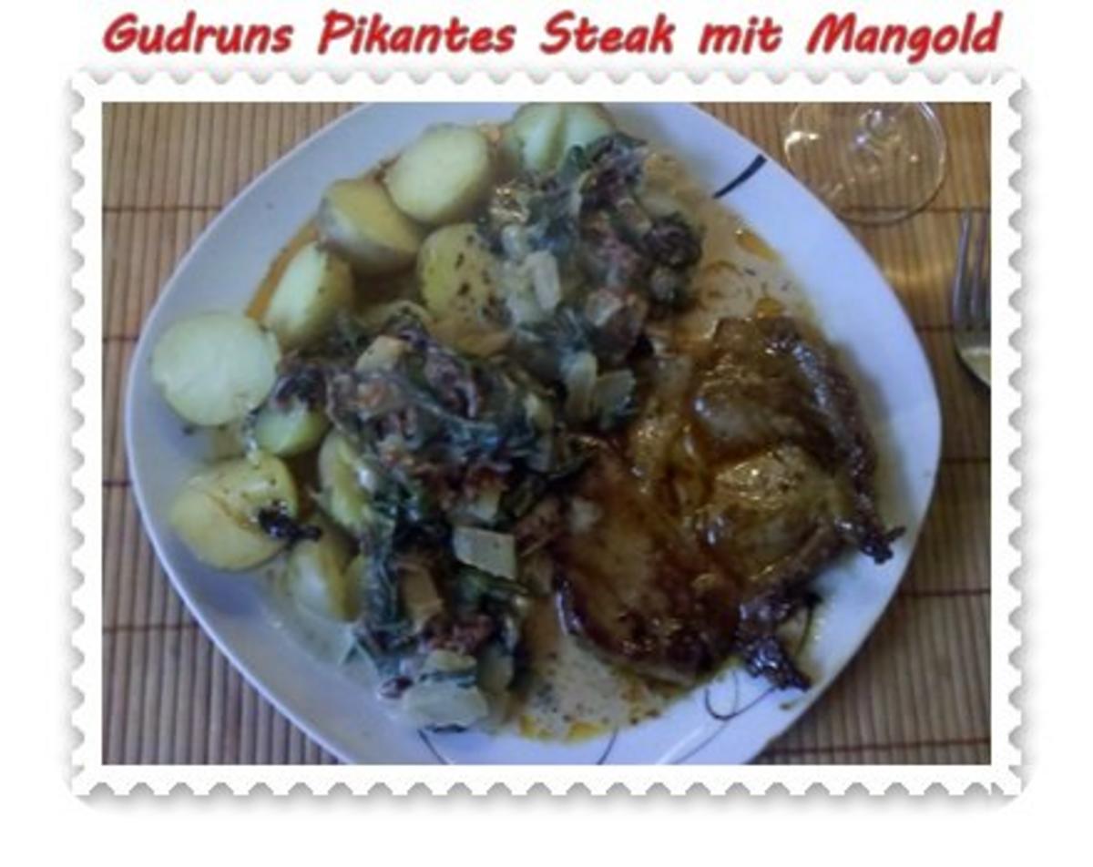 Fleisch: Pikantes Steak mit Mangoldgemüse - Rezept - Bild Nr. 17