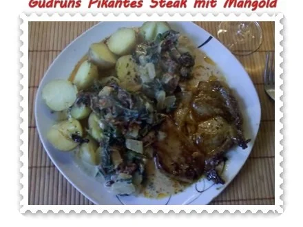 Fleisch: Pikantes Steak mit Mangoldgemüse - Rezept - Bild Nr. 17