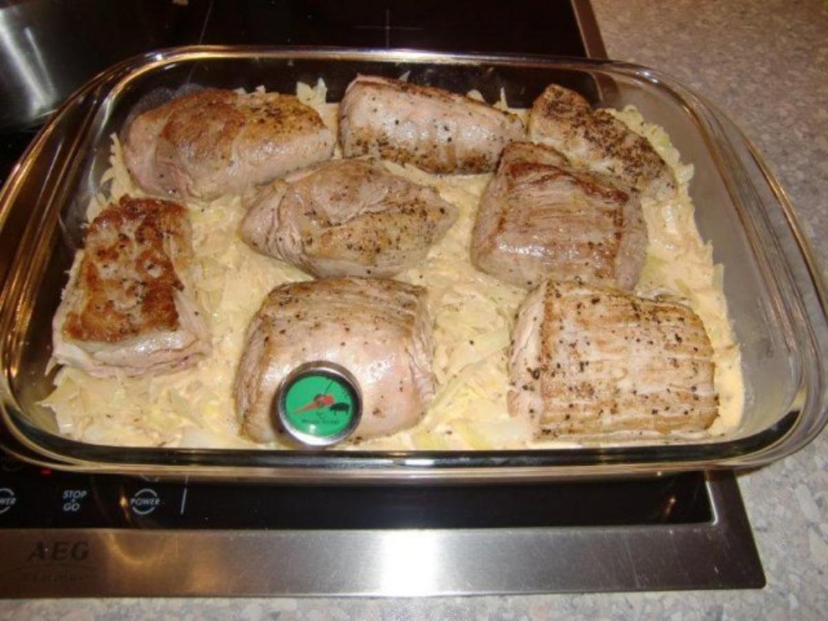 Schweinefilet auf einen Rahm-Weißkohlkraut à la Heiko - Rezept - Bild Nr. 13